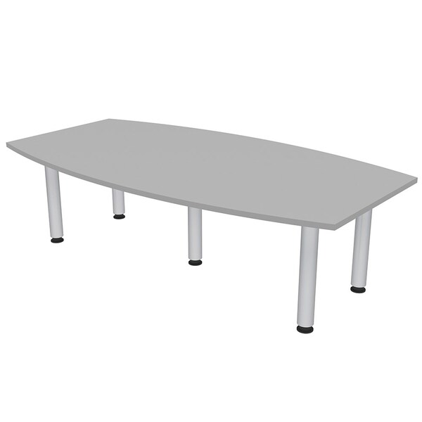 45.25 in W, 84 in L, 29 in H, Engineered Wood Top, Grey